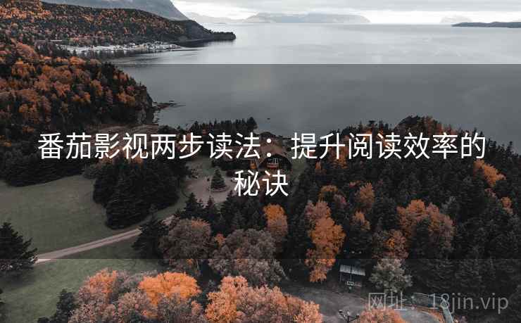 番茄影视两步读法:提升阅读效率的秘诀