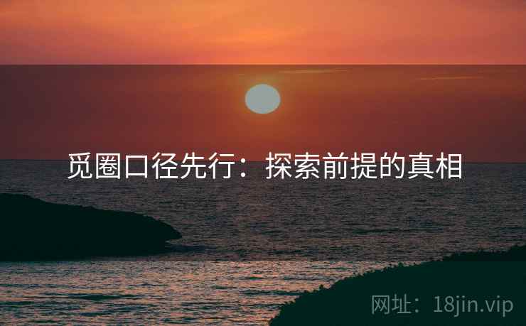 觅圈口径先行:探索前提的真相