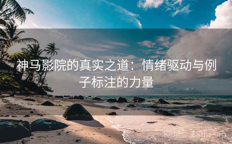 神马影院的真实之道:情绪驱动与例子标注的力量