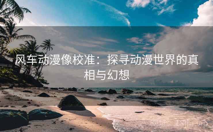 风车动漫像校准:探寻动漫世界的真相与幻想